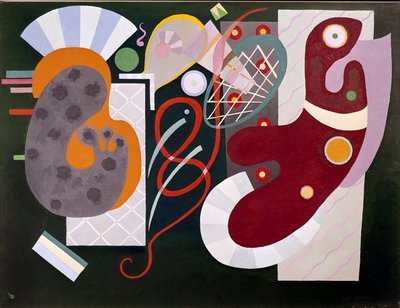 Red Knot Painting by Vassily Kandinsky by Wassily Kandinsky